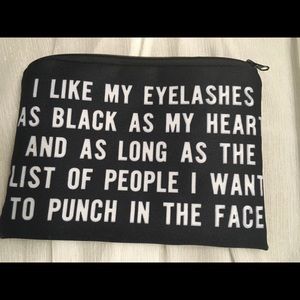 Cosmetic bag, makeup bag, eyelash bag